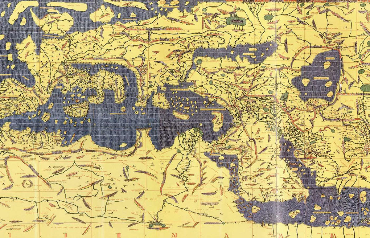 Map By Al Idrisi Idrisi Map | Bidoun