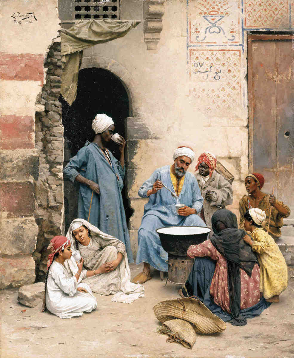 The Fruit Vendors by Alfredo Martinez Giclee Canvas Print Repro